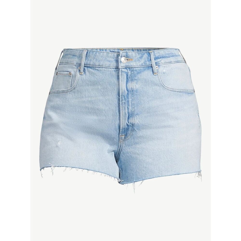 FREE ASSEMBLY Women’s Size 12 90’s Cut Off Denim Shorts Light Editor Wash